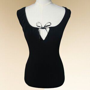 Vintage Express Bow-Tie Scoop Neck Top